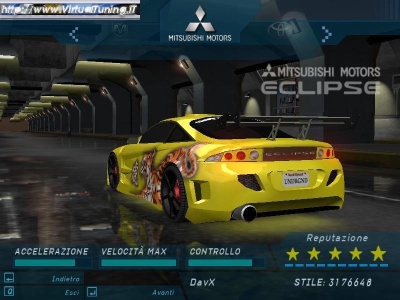 Games Car: MITSUBISHI Eclipse by DavX
