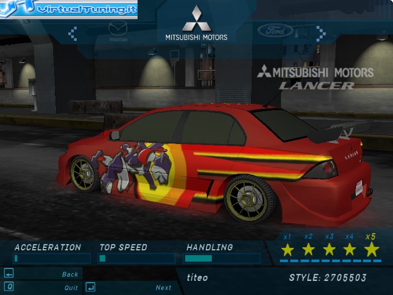 Games Car: MITSUBISHI Lancer by titeo