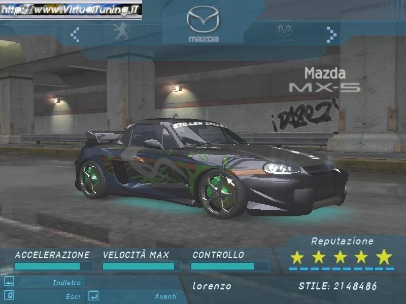 Games Car: MAZDA MX5 by Lorenzo