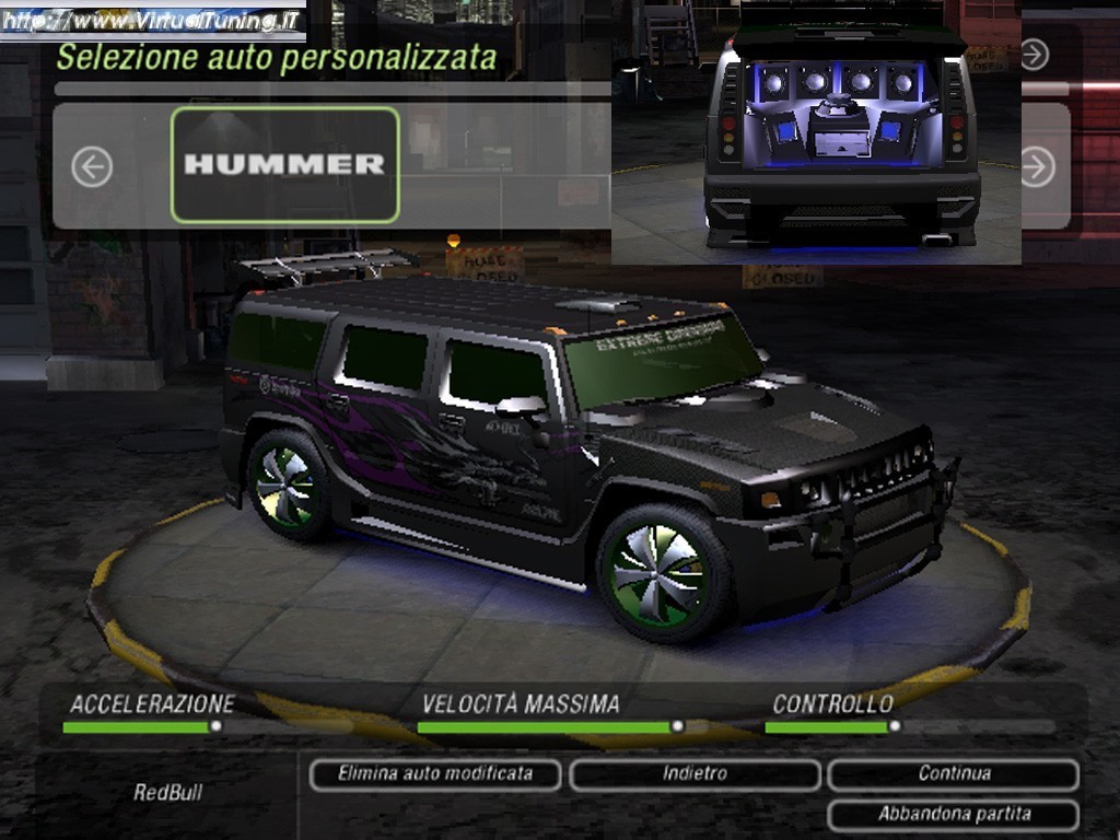 Games Car: HUMMER H2 by Red Bull 509