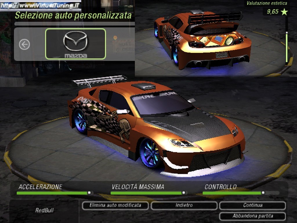 Games Car: MAZDA Rx-8 by Red Bull 509