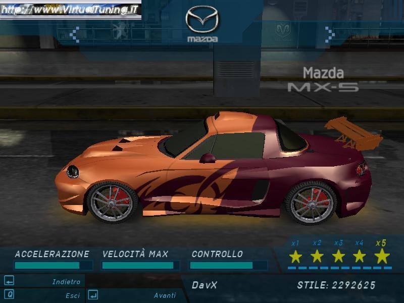 Games Car: MAZDA MX5 by DavX